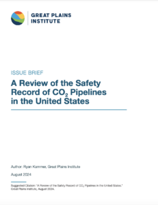A Review of the Safety Record of CO2  Pipelines in the United States